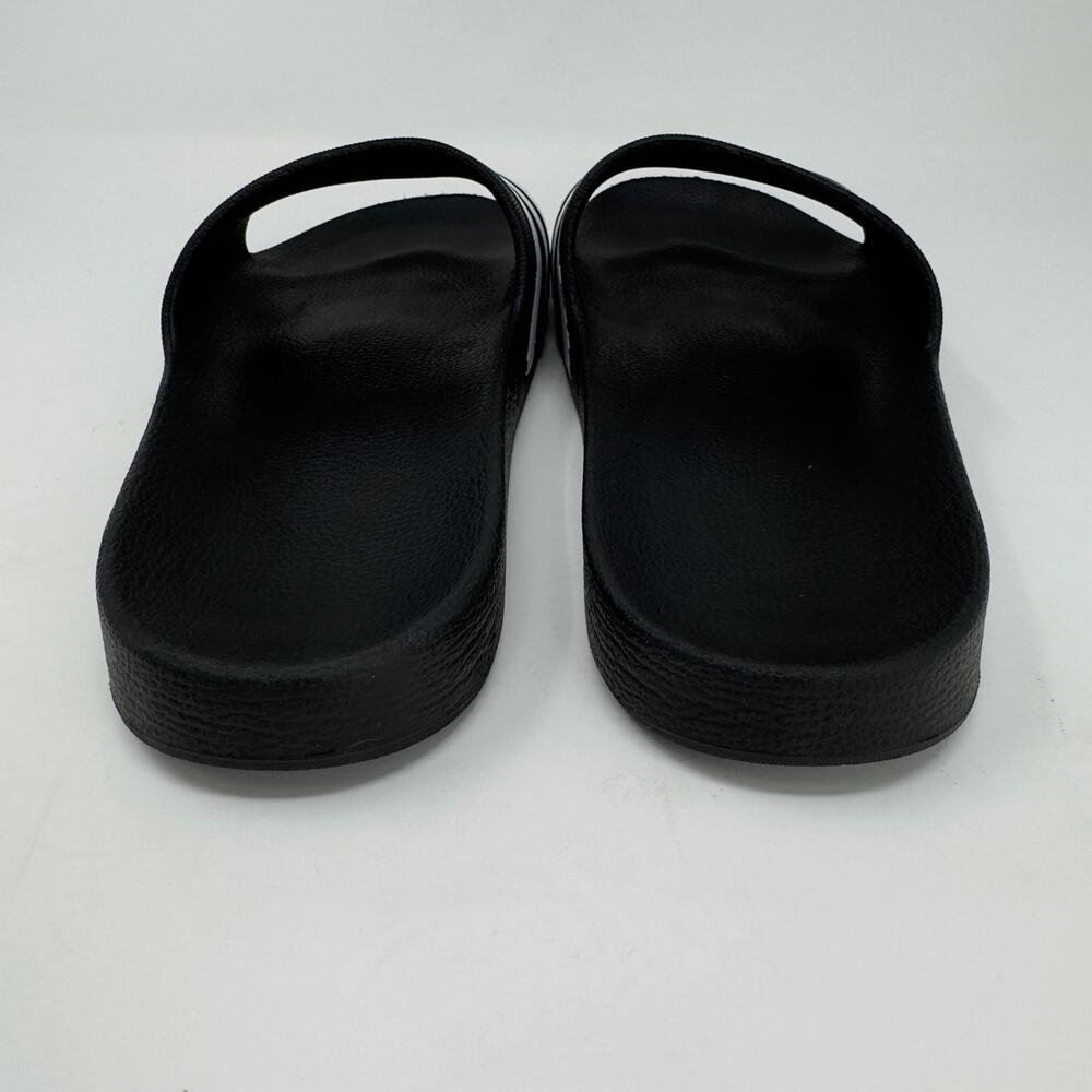 Adidas Black and White Striped Slide Sandal M10 / W11 - Picture 4 of 7